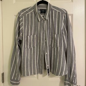 Striped button down